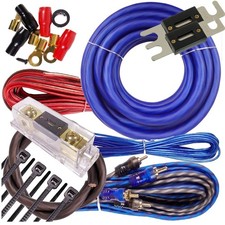 Complete 3000W Gravity 4 Gauge Amplifier Installation Wiring Kit Amp Pk2 4 Ga