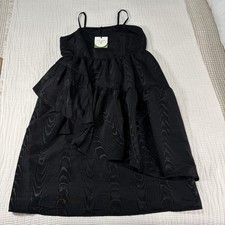 NEW Kate Spade x Target Dress Womens XXL Black Tiered Ruffle Midi WhimsiGoth