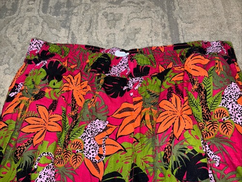 C & C California Leinen Damen Übergröße 2X XXL Hose Tropical weites Bein Capri - Bild 3 von 4