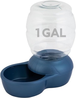 Petmate Replendish Gravity Waterer with Microban for Cats and 1 GAL, Blue 