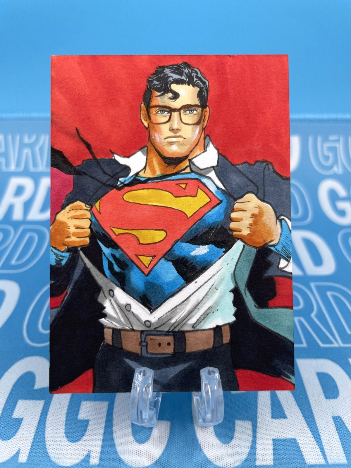 GGC Studio DC superman Artist Hand Drawn Auto Sketch Card 1/1