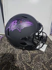 Ray Lewis Signed Ravens F/S Eclipse BLK Matte Speed Replica Helmet Beckett