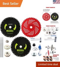 9"x20 Teeth Steel Round Brush Blades Carbon Chainsaw 9"x36T Cutter Weed Eater Bl