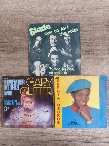 Slade-Gary Glitter-Sophia George Vinyl Singles
