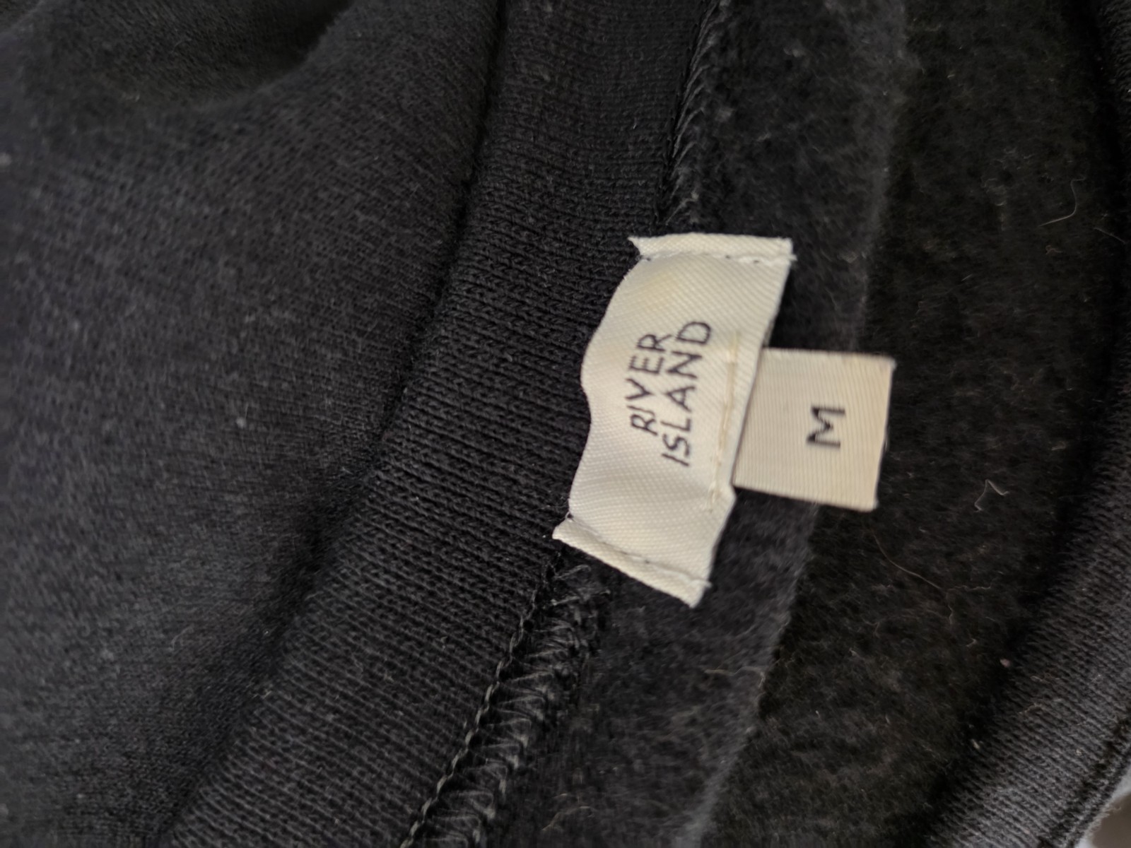 River Island Black New York Faux Fur Graphic Cropped Sweatshirt Size Medium 1998 image 8