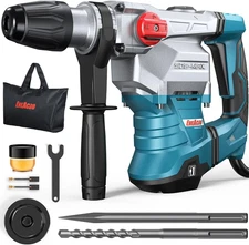 Sds-Max Heavy-Duty Rotary Hammer Drill 9 Ft.Lbs, 3 Functions with Safety Clutch 