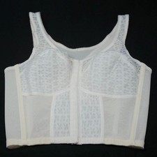 Vintage Lily of France Underscene Bullet Bra Corset Size 38C SemiSheer Shamrock