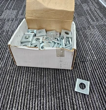 (QTY 100) Figure FNW7835Z0075 3/4 in. Zinc Plated Flat Square Channel Washer