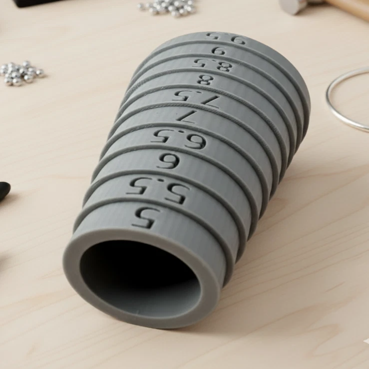 Medidor de pulsera mandril herramienta de medición escalonada medias tallas para joyería EE. UU. Foto 3 de 4