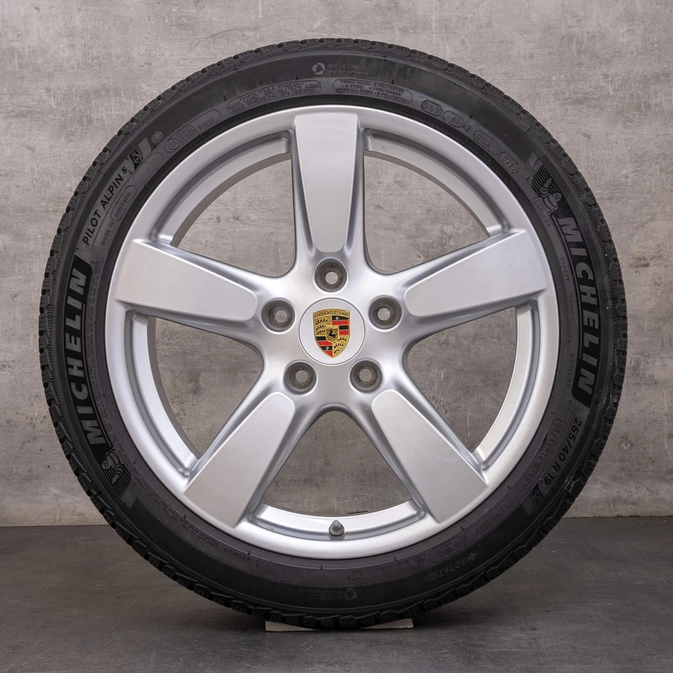 Porsche Boxster Cayman 981 Winterräder 19 Zoll Felgen 98136214003 98136214303 - Bild 3 von 4