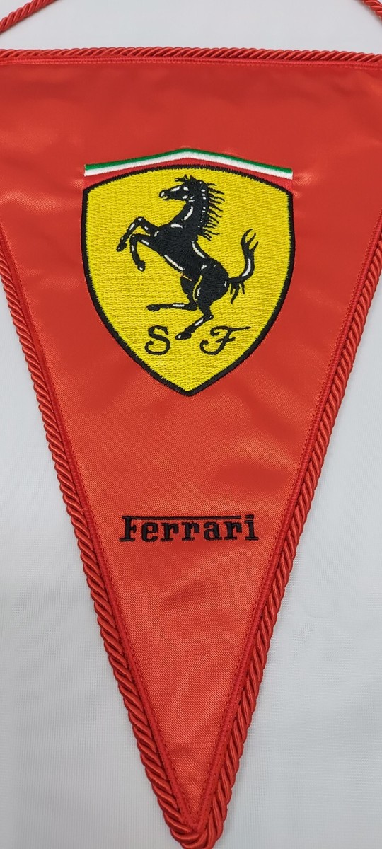 Grande Ferrari Gagliardetto Vintage 35 Cm - Mitico Stock Colossale Offerta - Occasion