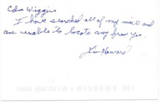 Jim Howard - Signed Postcard (Military)