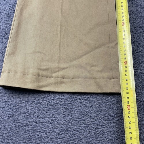Red Valentino Tan Trousers Pants Wide Straight Leg Buttons Zip Size 40EU - Picture 4 of 11