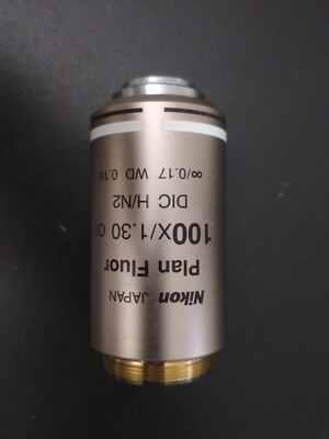 Nikon japan plan flour 100x/0.13 oil DIC H/N2 objective lens