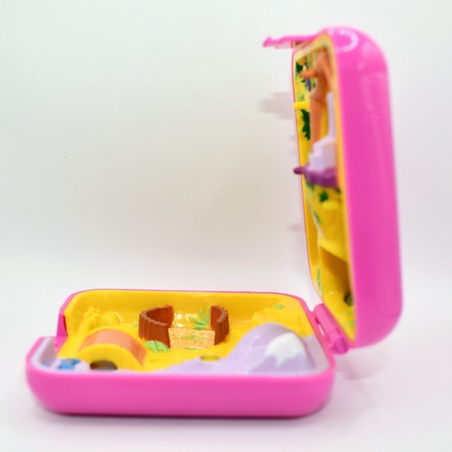 Vintage Bluebird 1989 Polly Pocket Wild Zoo World Pink Compact Only 1024 - Picture 4 of 5