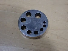 Vintage Unbranded Watchmakers Round Bench Block Watch Tool Good used 4.4 oz