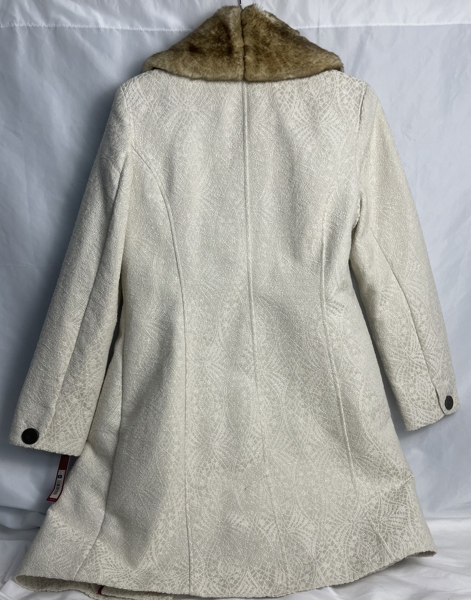 Vintage Merona Womens Coat Jacket Removeable Faux Fur Collar XL