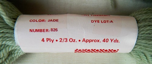 6 Skeins NOVA 4 Ply Wool Tapestry Yarn - Color 826 Jade Lot A - 40 Yds Each - Picture 3 of 3