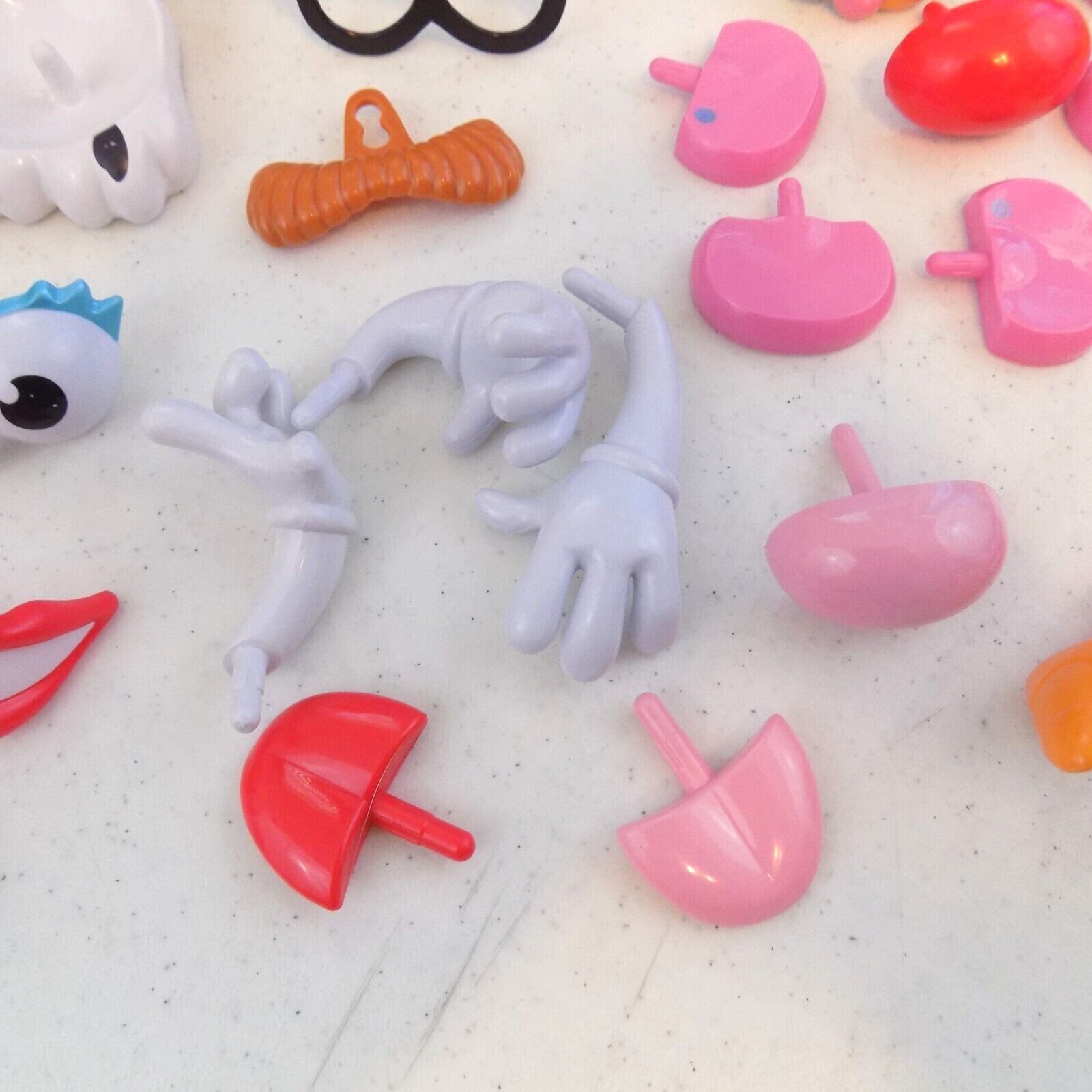 Vintage 2002~Hasbro~Mr. Potato Head Storage Container & 35 Miscellaneous Pieces