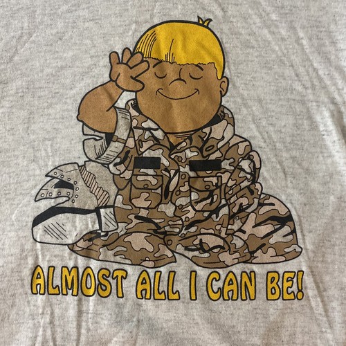 VTG 80s 90s Army Kid Brat T-shirt Almost All I Can Be! Single Stitch Sz Youth S - Picture 2 of 3