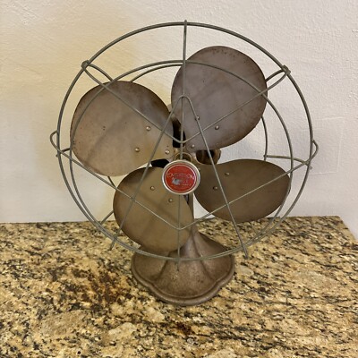Vtg 1941 Emerson Junior 2660-J Oscillating 4-Blade 10'' Electric Fan READ!