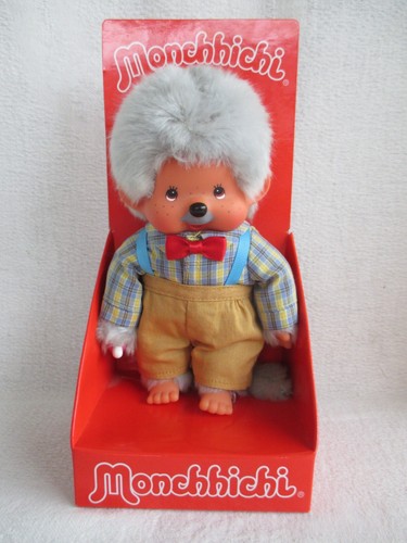 Peluche monchhichi - sekiguchi - kiki - grand-père - 35 euros