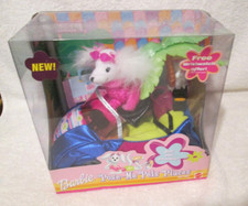 Poupée Barbie Pose Me Pets Places Pet Dog Bed 2002 - Mattel - Rare