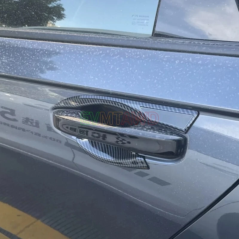 Para Honda Accord 2023 Carbono ABS Manija Puerta Lateral Coche Cuenco Protector Cubierta Borde Foto 3 de 3