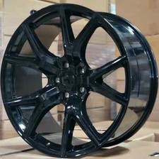20 inch Wheels for Jeep Grand Cherokee Durango 20x9.0 Gloss Black Rims Set 5x5