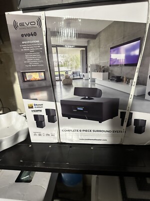 FACTORY SEALED - NEW IN-BOX- Evo40 Home Theater Complete 6 Piece Set