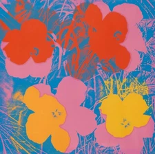 ANDY WARHOL Pop Art Poster or Rolled Canvas Print "Flowers II.66"