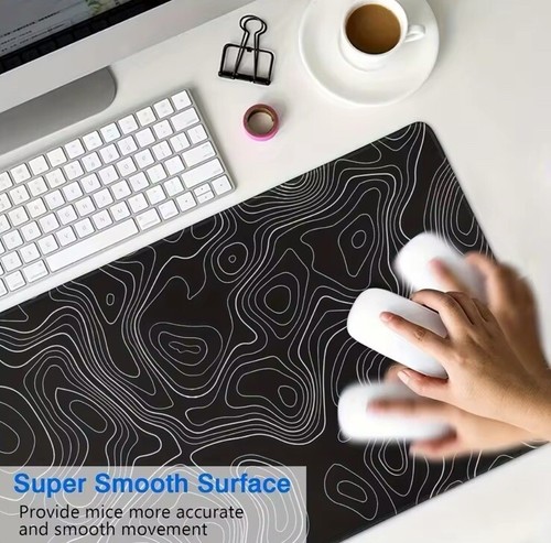 Large Topographic Mouse Pad, Waterproof,Non Slipping, XL 80x40 Cm - Picture 5 of 9