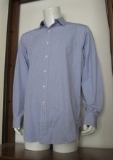 16 1/2 34/35 Men Polo Ralph Lauren Andrew Classic Fit Long Sleeve Shirt Blue EUC