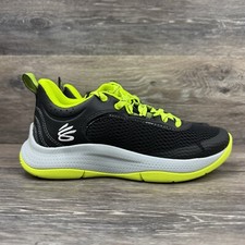 Under Armour Steph Curry Shoes GS 3Z6 Sneakers Size 6y Basketball Black Green