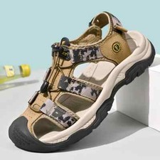 Quality Genuine Leather Sandals Summer Lightweight Soft Non-slip Hiking Beach