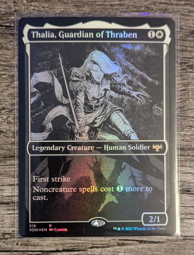 MTG: Thalia, Guardian of Thraben (Innistrad: Crimson Vow)(SHOWCASE FOIL Rare)
