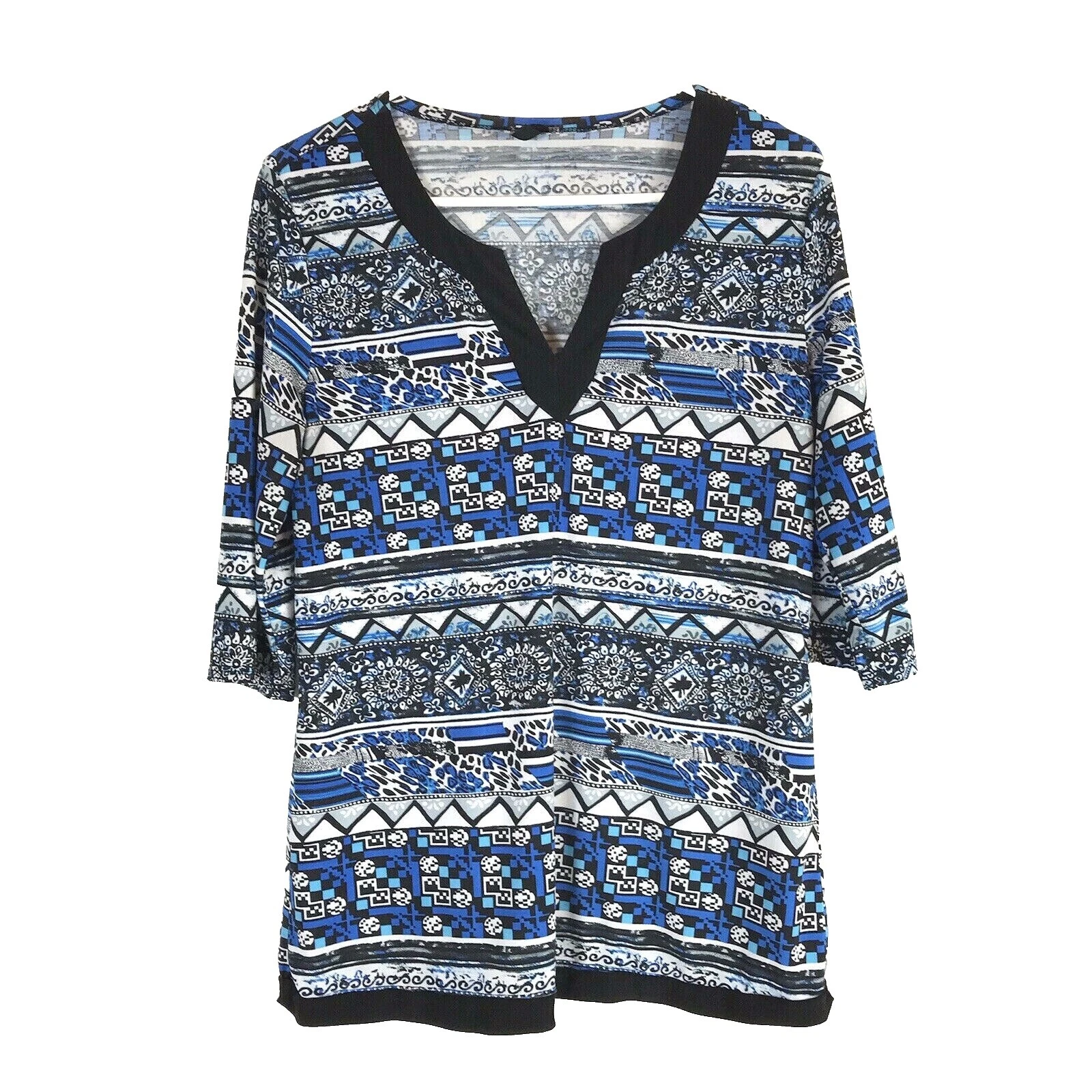 Блузка топы с геометрическим рисунком для женщин