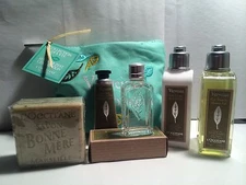 L'Occitane 6 piece Summer Zest Verveine Collection including Make-up Bag