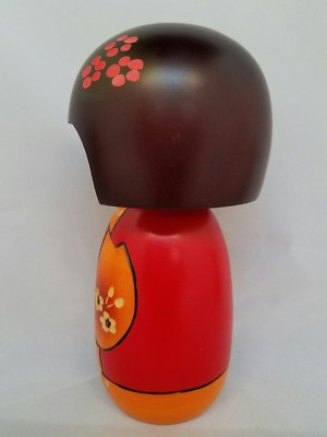 VINTAGE JAPANESE JAPAN KOKESHI WOOD DOLL FIGURE SIGNED ASIAN