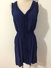 ZARA Woman Sleeveless Dress Navy Blue Size M