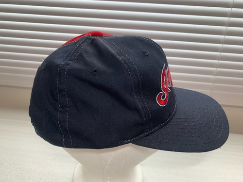 Vintage Cleveland Indians Starter Script Spell Out Snapback Hat Cap - Picture 4 of 6