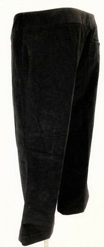 SIGRID OLSEN Corduroy Womens Capri Dress Pants Black Size 14 Petite Msrp $99 - Picture 8 of 10
