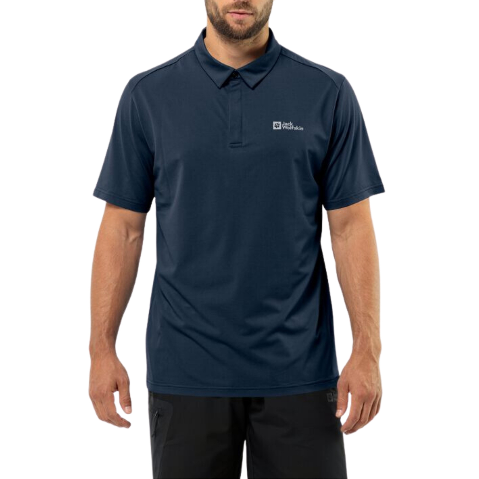 Jack Wolfskin Polo da Uomo Delgami Blu Taglia XL Cod 1809801-1010