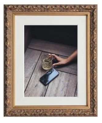 TAILORED FRAMES Cornice portafoto e portafoto shabby chic decorata oro vintage con supporti