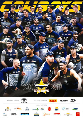 North Queensland Cowboys TEAM POSTER,NRL RUGBY, STORM, DOGS EELS, Panthers,champ