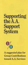 F-03 Supporting the AA Support System booklet, Alcoholics Anonymous 1985
