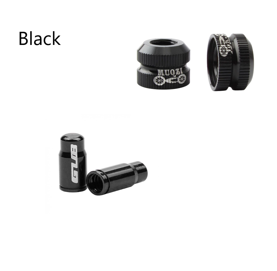 Bike presta valve inner tube locking nuts and valve caps cover set of 4
