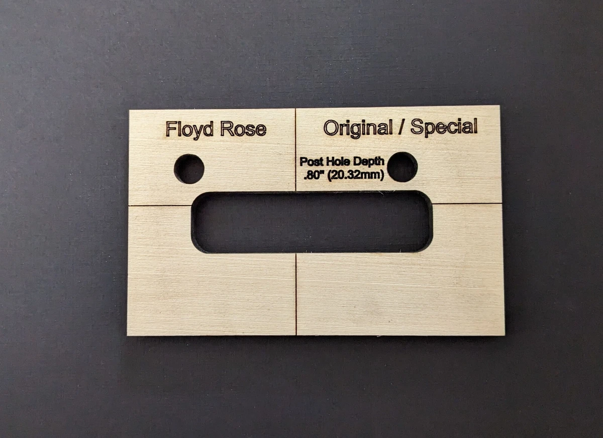 Floyd Rose Original Special and Pro Bridge Routing Templates 6 or 7 string