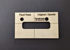 Floyd Rose Original/Special Bridge Routing Template (6 or 7 string)