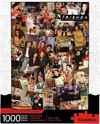 New Aquarius Friends TV Show Collage 1,000 Piece Jigsaw Puzzle Matthew Perry